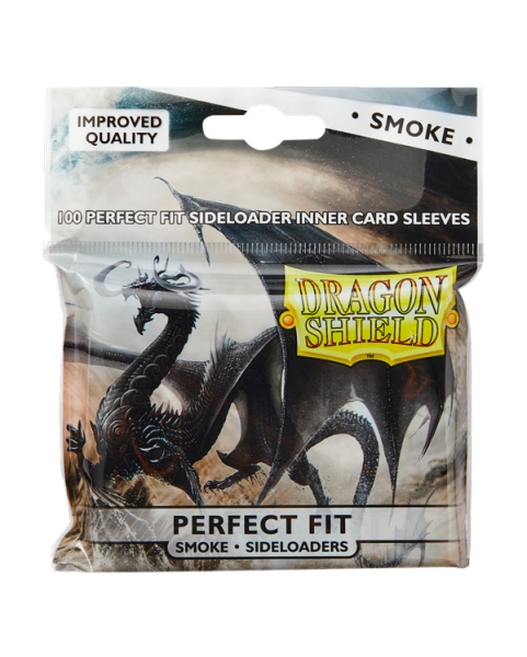 Dragon-Shield-perfect-fit-sideloading-sleeves-standard-size-100-Sleeves-smoke
